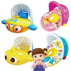 핑크퐁 뽀로로 콩순이 코코멜론 파라솔 보행기튜브 유아 어린이 물놀이