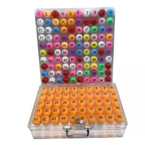 번호추첨 탁구공 상자 숫자공 행운 박스 50홀 뽑기 경품 보관 당첨 복권 디