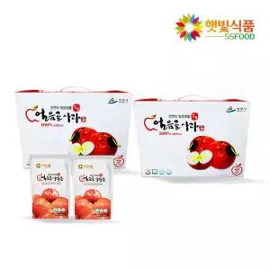 햇빛식품 밀양 얼음골 사과즙 50팩 2박스 HACCP인증 사과를 통째로 착즙한 100% 사과원액 주스