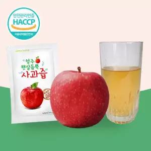 영주 100% 국내산 착즙 햇살 듬뿍 사과즙 100ml 30팩 벌크형