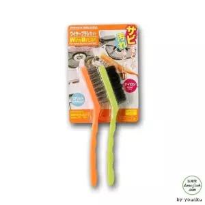 [셀러에이드]청소브러쉬 쇠솔 브러쉬 세솔 새솔 칼라 2P