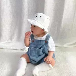 [무료배송] 블라블라 데님 아동 티셔츠 반바지멜빵세트 205156