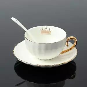 이시아르 골드 도자기 찻잔 세트 200ml 수저증정 유리찻잔세트