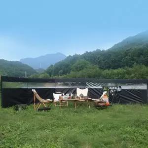 투명 가림막 7.2M 캠핑 차박 낚시 야외 타프 바람막이 윈드스크린 그늘막 외풍차단