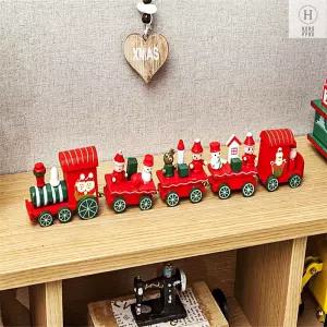 성탄절장식 감성소품 크리스마스테이블장식 우드 기차 미니어처 소품 5칸