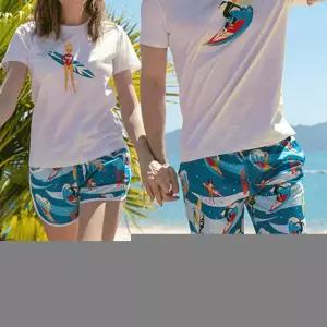 서핑 스윔팬츠 커플 여름 스윔 팬츠 휴가준비 비치웨어 물놀이 수영복 바지
