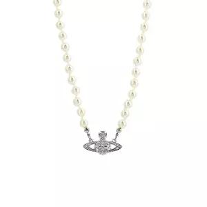 남녀공용 미니 펄 바스 릴리프 목걸이(63010100 02P104)