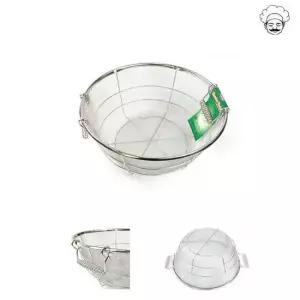 스텐 원형후레임망 2단소쿠리 스텐채망바구니 38cm 원형