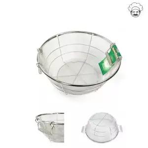 스텐 원형후레임망 2단소쿠리 스텐채망바구니 43cm 원형