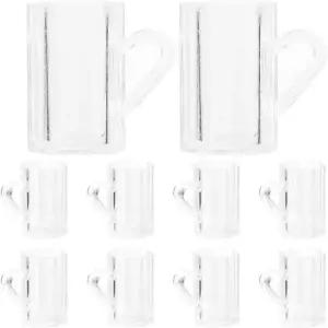 인형의 집 장식용 미니어처 맥주 머그잔 20Pcs 마이크로 랜드스케이프 및 사진 소품 음료 모델 미니