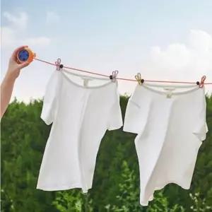 ( )8M 휴대용 빨랫줄 빨래줄 캠핑 야외용 빨래걸이 걸이줄 차박 로프 실내용 건조대 옥상