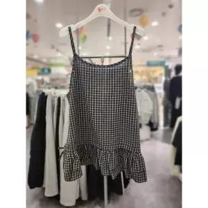 [보리보리/소이]소이주니어 세이브존01 체크 뷔스티에 블라우스 26s5681