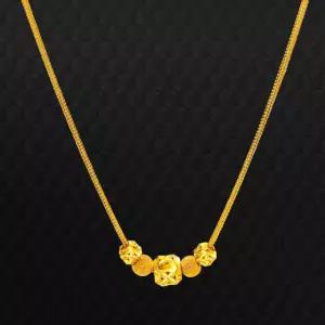 153골드 [최신]24K 순금목걸이 YM M045 046 8각 큐브 5볼 목걸이 26.25(7돈) 999제품 - 기타중량 판매자 검색