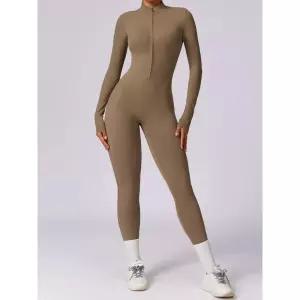 전신 레깅스 밑트임 압박 바디수트 여성긴팔티 얇은스타일 운동 쫄바지