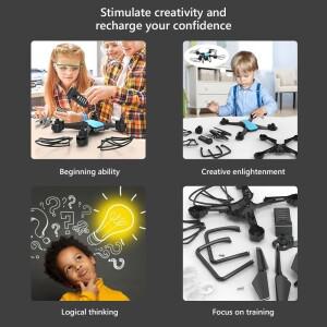 JJRC H108 어린이 DIY 조립 드론 인터랙티브 트레이닝 장난감 쿼드콥터 항공 촬영 원격