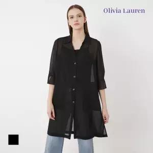 [올리비아로렌] 롱 쉬폰 자켓_VOCFU3M5136