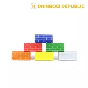 PV 종이 블럭 6색 대형 24p/유아/어린이/아동/키즈/교육/기관/센터/장난감/카페/놀이/학습