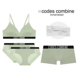 매장정품 CODES COMBINE 코데즈컴바인 플렉서블 노와이어 [브라팬티2드로즈] 커플속옷세트 (CDWBRBPDR913LK
