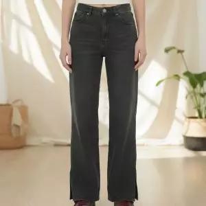 [하프클럽/]여성 하이웨이스트 스판 데님 부츠컷 캣워싱 밀단트임