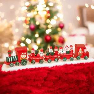 성탄 크리스마스 원목 기차(5칸) XB [BWB42184]