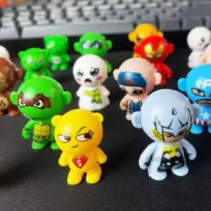 위플레이스 캐릭터 오뚝기 60개 세트 책상피규어 사무실피규어 장난감오뚜기 사무실인형 오뚜기인형 소형인