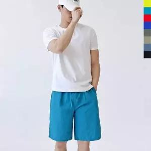 [에이치플러스몰]TBZ GSS N35M 남여공용 남자 커플 워크 팬츠 비치웨어 비치 밴딩 반바지