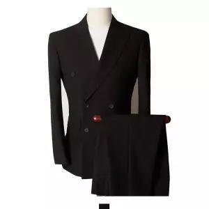 [에이치플러스몰]TBZ 블랙 더블브레스트 수트