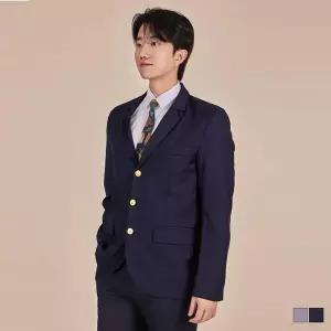 [에이치플러스몰]TBZ 3버튼 남자 그레이 네이비 자켓 바지 세트 교복 경성
