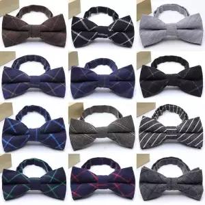 [에이치플러스몰]TBZ 사선 체크 나비넥타이 시즌1 교복 학생복 교복넥타이