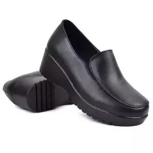 겨울슬립온 웨지 통굽 키높이 슬립온 여성 스니커즈 컴포트화