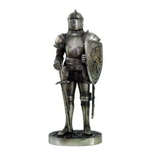 태평양 기프트웨어 PTC 7인치 중세 기사, 방패와 검 조각상 피규어 포함