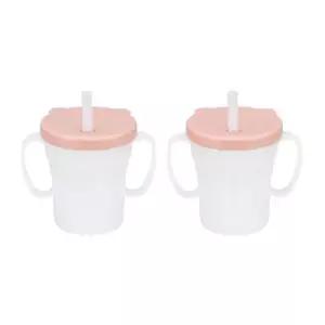 에.디.슨 흘림방지 유아 빨대컵 이유식 준비물 200ml X2