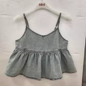 HC22 데님 뷔스티에 블라우스 여아 여름용 블루 뷔스티에 청 블라우스  26M1655