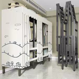 접이식 천 옷장 선반 조립식 접이식옷장 자취방 기숙사 간이