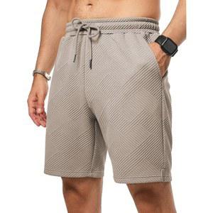 JMIERR 남성 캐주얼 7인치 반바지 여름 드로스트링 탄력 허리 비치 스웨트 포켓 포함