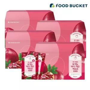 푸드버킷 NFC착즙 유기농 석류즙 4박스 (총 120포)