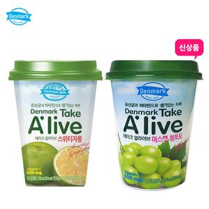 덴마크 테이크 얼라이브 250mlX12컵 스위티자몽6+머스캣6/유산균/비타민주스/무배