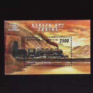 1장 신상품 인도네시아 우표 1998 증기기관차 및 터널 기념 MNH