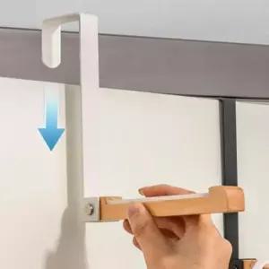 [생활] 후크 도어 모자 행거 옷 가방 문걸이 폴딩 화이트