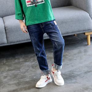 스크래치데님팬츠 기모 청바지 남아 골덴 초등배기 초등건빵 배기 기모 스판청