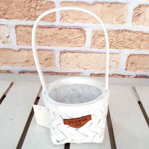 미니바구니 헤링본 Type 소형 바구니 꽃꽂이 공예 재료