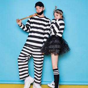 반티콜 죄수복 상하의세트 런닝맨 현행범룩 커플티 우정티 반티 인쇄프린팅 제작