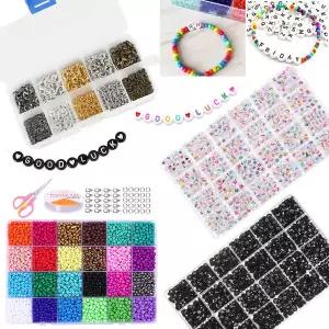 비즈세트 알파벳 씨드 비즈 목걸이 팔찌 diy 마스크줄 만들기재료