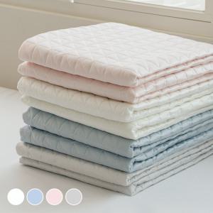 [아망떼] 아이스터치 자연 냉감 인견 고정밴드 침대패드