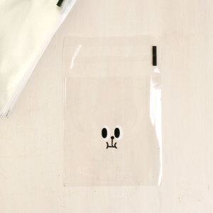 접착봉투 표정 냠냠/10x11cm/500장/대용량/뚱카롱/마카롱/쿠키/포장/봉투