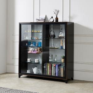 이지-슬라이드 1200 와이드 4단 유리 장식장 진열장