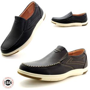 [천연소가죽 논슬립] 발볼편한 남성 쿠션감좋은 스티치 밴딩 신기좋은 캐주얼 스니커즈 로퍼 단화 GJ-5052