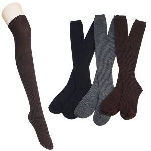 [마메든](3족) 면 골지 롱롱 오버니삭스 반타이즈/여성 패션 보온 긴양말세트