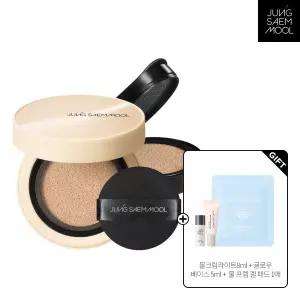 정샘물 스킨 누더 커버레이어 쿠션(본품+리필)(+ 물크림라이트8ml + 글로우 베이스 5ml +  물 프렙 겔 패드)