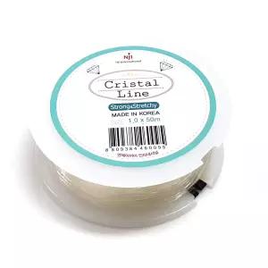 ALL 팔찌고무줄 1mm 투명 우레탄줄 50m 한롤